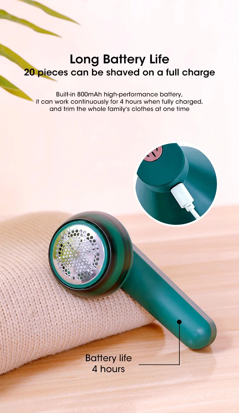 Recortador de bolas de pelo eléctrico para ropa