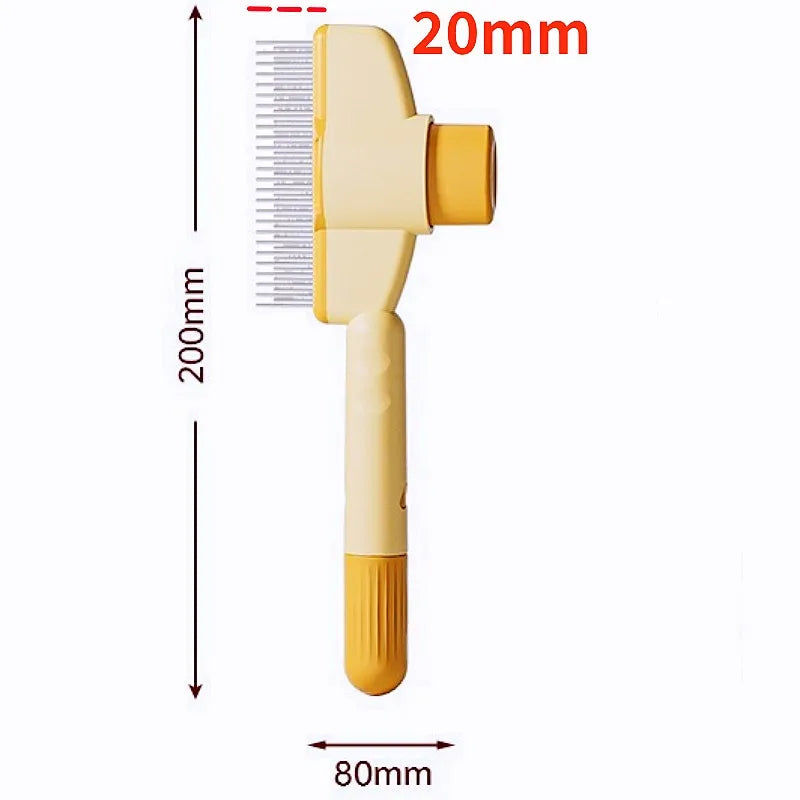 Cepillo ajustable para perros y gatos, removedor de pelo para mascotas
